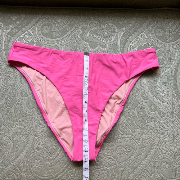 NWT J. Crew High-Rise Cheeky Bikini Bottom Size XL Tea Rose - Picture 5 of 7